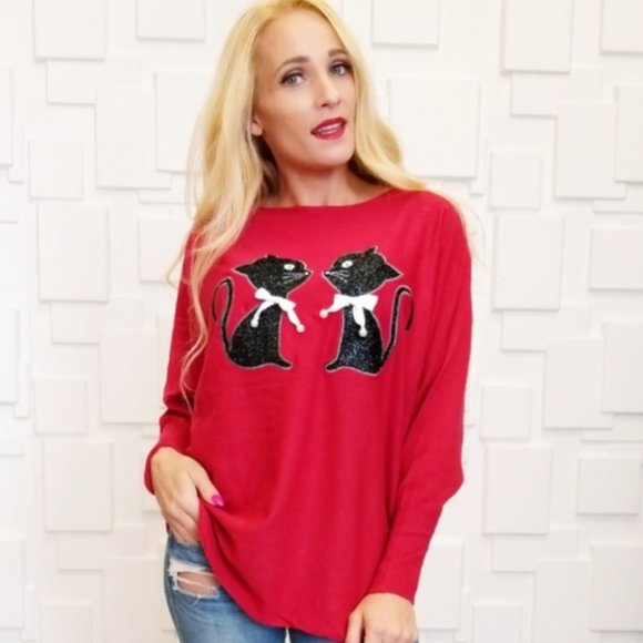 MODA ME COUTURE Sweaters - Kitty Sweater Top